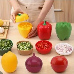 Colorful Vegetable-Shaped Food Storage Containers